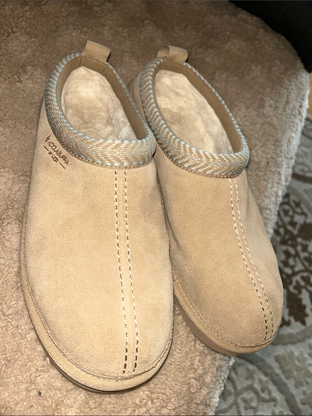 Koolaburra Men's Suede Slip-On Loafers in Tan